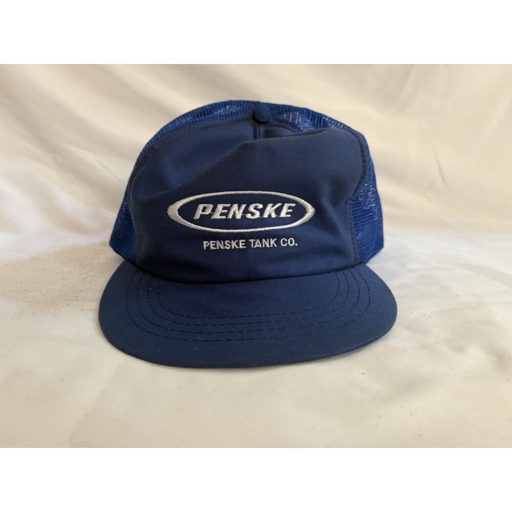Vintage USA MADE Penske Patch Trucker Hat Snapback Cap NOS NEW 80s 90s